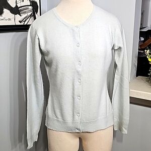 Reflections, 50% lambswool 40% angora rabbit hair. Cardegan sweater. Siz…